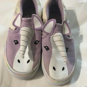Unicorn Vans 11.5 toddler kid rainbow glitter shoe